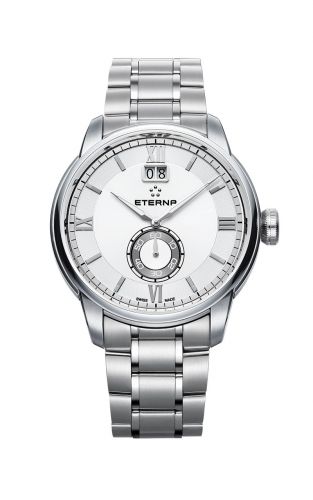 Eterna Adventic Quartz Big Date Silver Bracelet