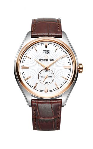 Eterna Avant-Garde Quartz Big Date Two Tone White Strap