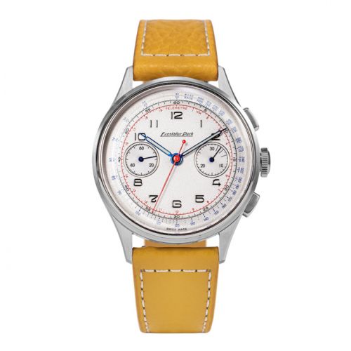 Excelsior Park Chronograph Stainless Steel White Yellow-Brown Matte