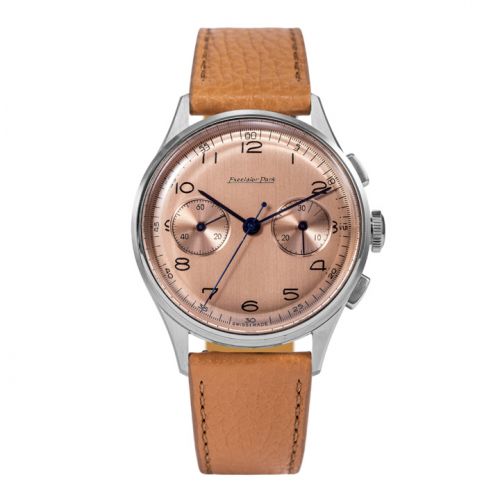 Excelsior Park Chronograph Stainless Steel Salmon Brown Matte
