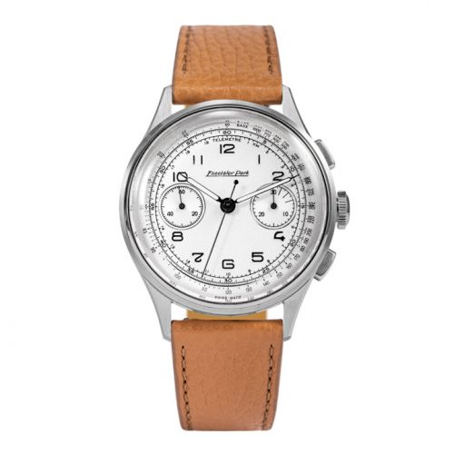 Excelsior Park Chronograph Stainless Steel White Brown Matte