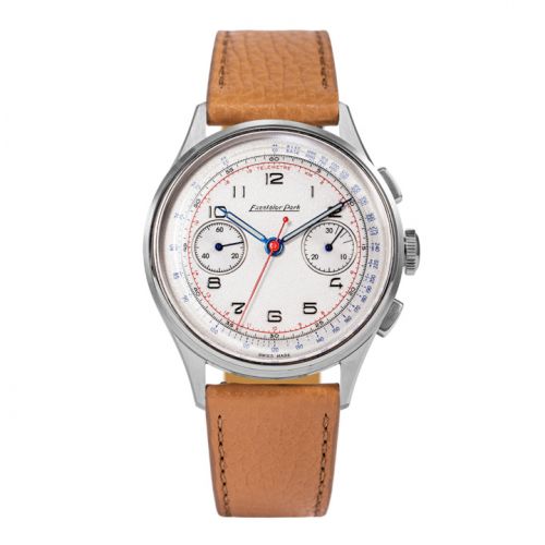 Excelsior Park Chronograph Stainless Steel White Brown Matte