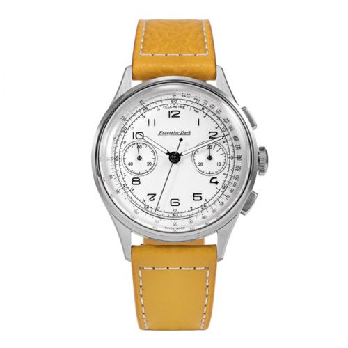 Excelsior Park Chronograph Stainless Steel White Yellow-Brown Matte