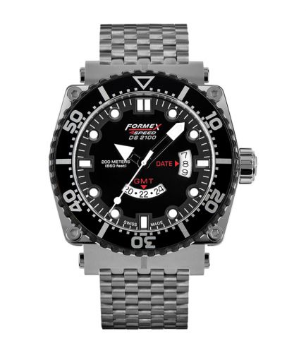 Formex Diver Quartz GMT Black Bracelet