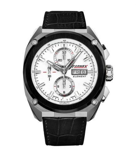 Formex Element Automatic Chronograph Ceramic Bezel White Croco