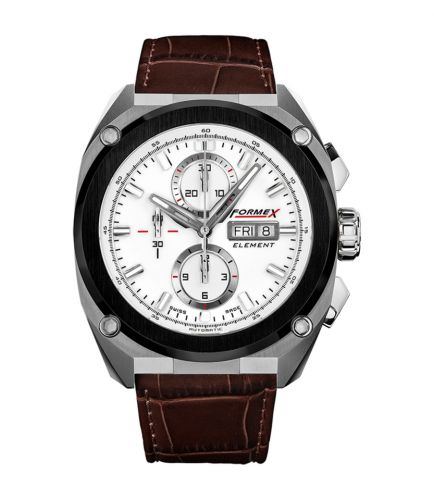 Formex Element Automatic Chronograph Ceramic Bezel White Croco