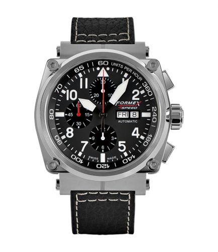 Formex Pilot Automatic Chronograph Black Calf