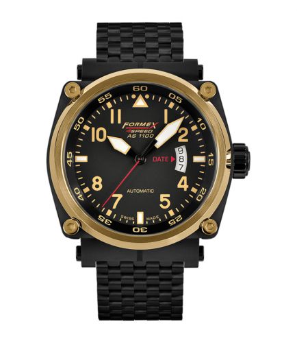 Formex Pilot Automatic Gold Black Bracelet