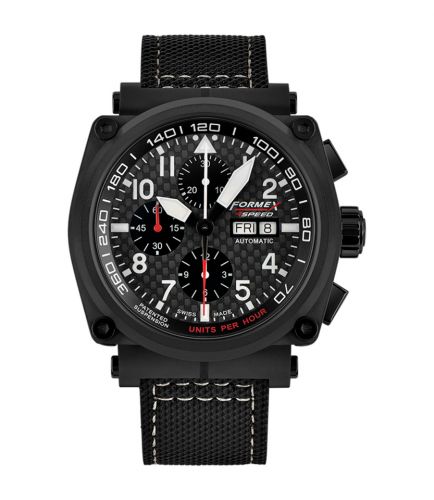 Formex Pilot Automatic Chronograph PVD Carbon Fibre Limited Edition Calf