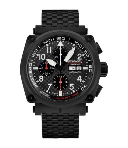 Formex Pilot Automatic Chronograph PVD Carbon Fibre Limited Edition Bracelet