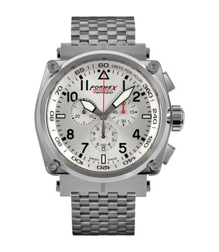 Formex Pilot Quartz Chronograph Silver Bracelet