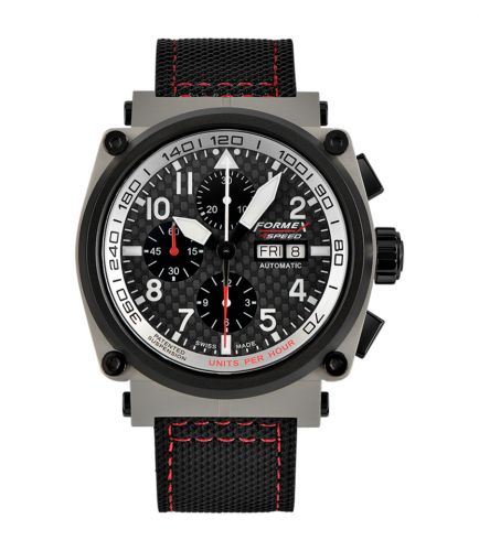 Formex Pilot Automatic Chronograph Sandblasted Carbon Fibre Calf