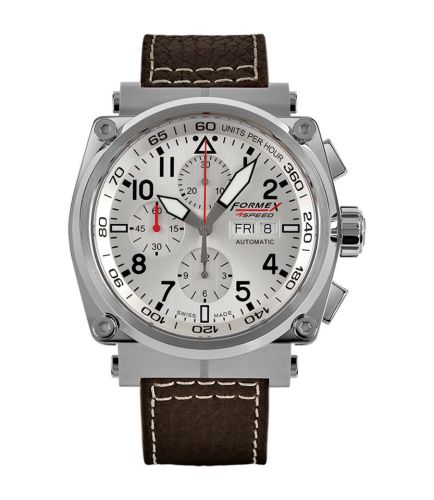 Formex Pilot Automatic Chronograph Silver Calf