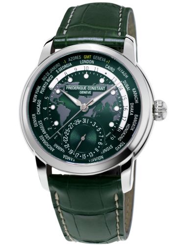 Frederique Constant Manufacture Worldtimer Stainless steel Green