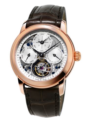 Frederique Constant Classic Tourbillon Perpetual Calendar Manufacture Silver Skeleton