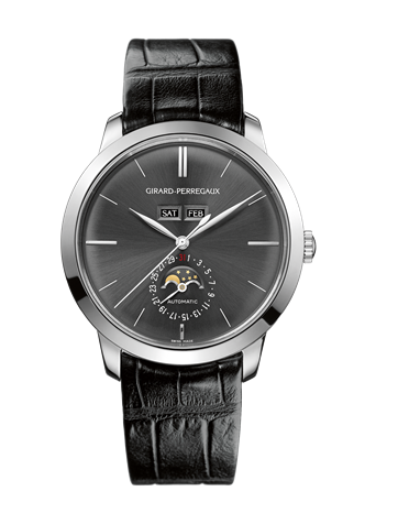 Girard-Perregaux 1966 Full Calendar White Gold Grey