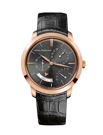 Girard-Perregaux 1966 Annual Calendar Equation of Time Pink Gold Grey