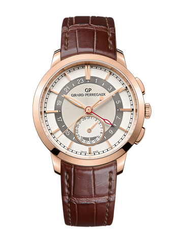 Girard-Perregaux 1966 Dual Time Pink Gold Silver