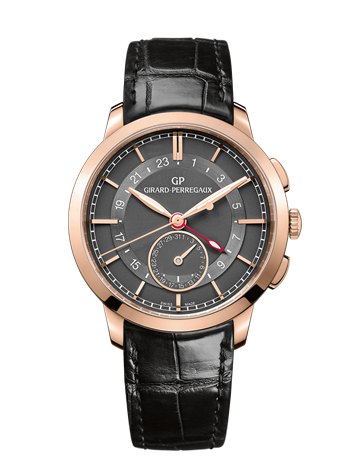 Girard-Perregaux 1966 Dual Time Pink Gold Grey
