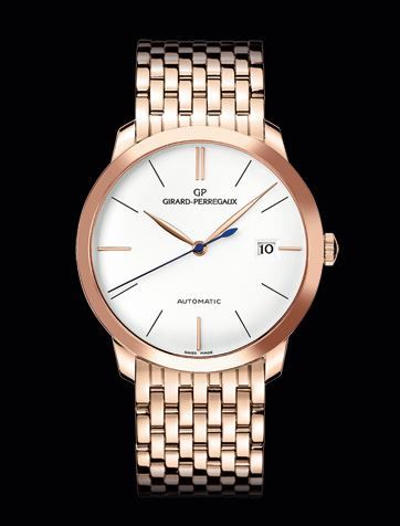 Girard-Perregaux 1966 38 Pink Gold Silver Bracelet