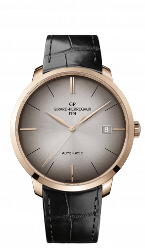 Girard-Perregaux 44 Stainless Pink Gold Alligator Strap