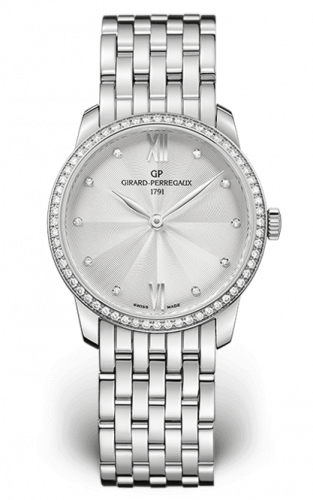 Girard-Perregaux 1966 30mm Stainless Steel Diamond Silver Bracelet