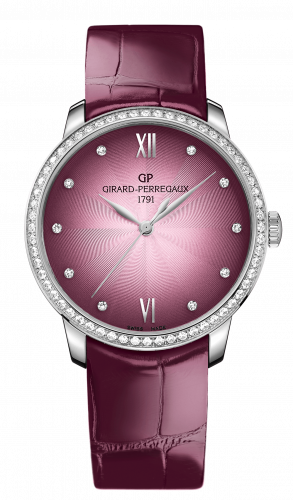 Girard-Perregaux 1966 36mm Stainless Steel Diamond Pink Alligator