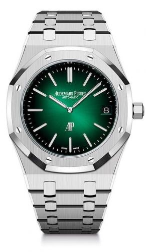 Audemars Piguet Royal Oak Extra-Thin Platinum Green