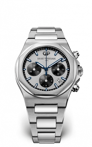 Girard-Perregaux Laureato 38 Chronograph Stainless Steel Silver Panda Bracelet