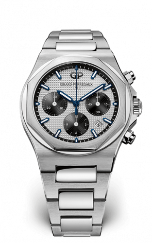 Girard-Perregaux Laureato 42 Chronograph Stainless Steel Silver Panda Bracelet