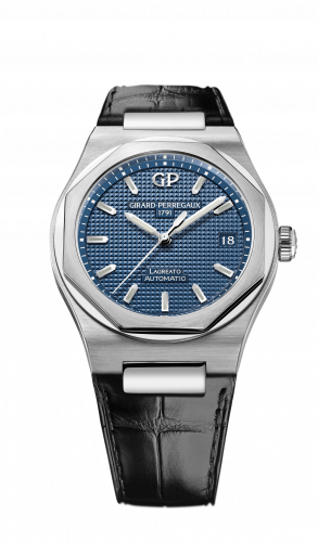 Girard-Perregaux Laureato 38 Automatic Stainless Steel Blue Alligator