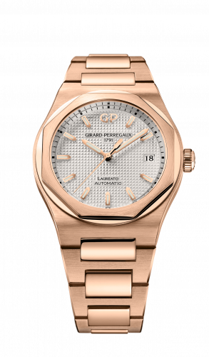 Girard-Perregaux Laureato 38 Automatic Pink Gold Silver