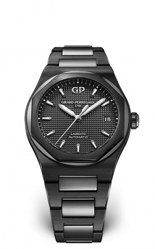 Girard-Perregaux Laureato 38 Automatic Ceramic Black Bracelet