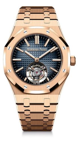 Audemars Piguet Royal Oak Self-Winding Flying Tourbillon Pink Gold Blue