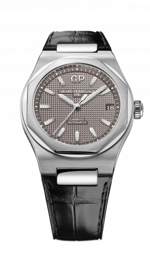 Girard-Perregaux Laureato 42 Automatic Stainless Steel Grey Alligator