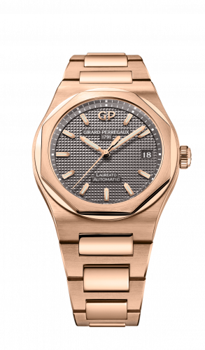 Girard-Perregaux Laureato 38 Automatic Pink Gold Grey