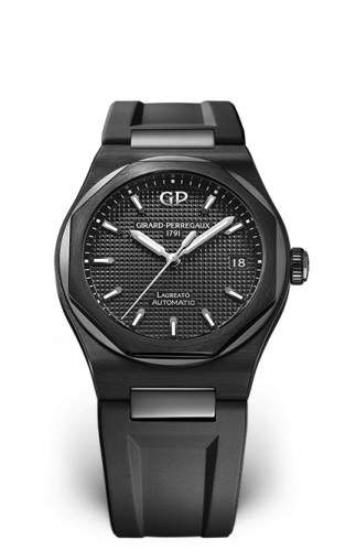 Girard-Perregaux Laureato 38 Automatic Ceramic Black Rubber