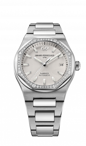 Girard-Perregaux Laureato 38 Automatic Stainless Steel Diamond Silver