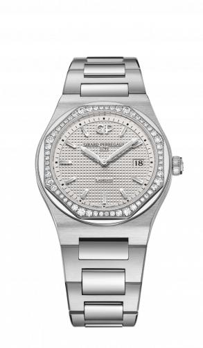 Girard-Perregaux Laureato 34 Quartz Stainless Steel Diamond Silver