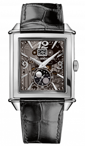 Girard-Perregaux Vintage 1945 XXL Large Date and Moonphases Stainless Steel Grey Sapphire