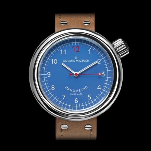 Giuliano Mazzuoli Manometro Polished Blue