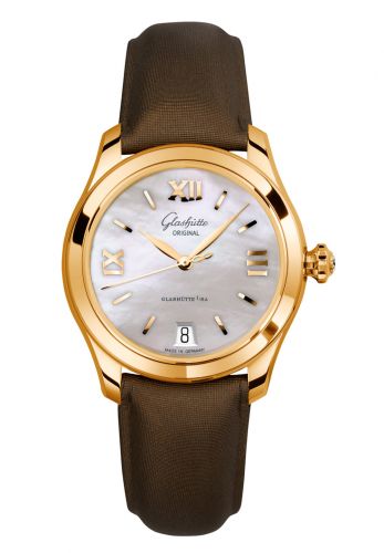 Glashütte Original Lady Serenade Rose Gold MOP Calf Folding