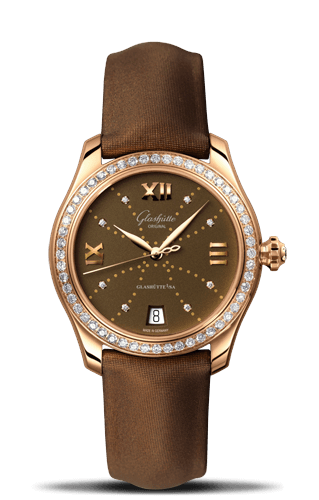 Glashütte Original Lady Serenade Rose Gold Diamond Brown - Index Line