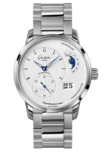 Glashütte Original PanoMatic Lunar Stainless Steel Silver Bracelet