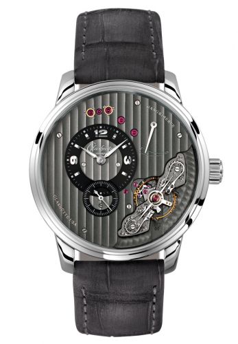 Glashütte Original PanoInverse Stainless Steel Black Alligator Folding