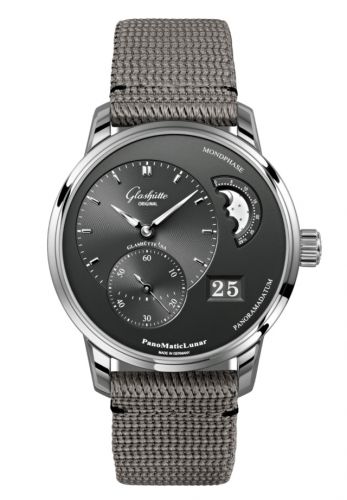 Glashütte Original PanoMatic Lunar Stainless Steel Grey Synthetic