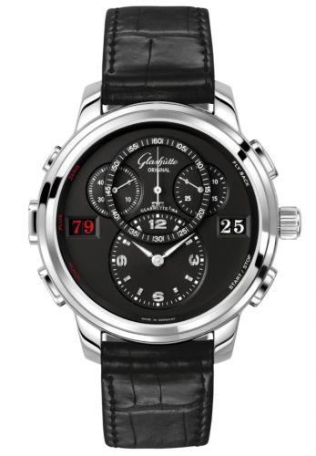 Glashütte Original PanoMatic Counter XL Stainless Steel Black Pin