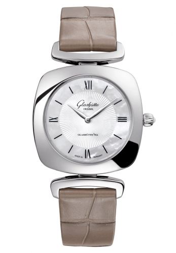 Glashütte Original Pavonina Stainless Steel MOP Alligator
