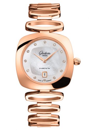 Glashütte Original Pavonina Date Red Gold MOP Bracelet