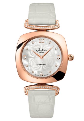 Glashütte Original Pavonina Red Gold Diamond MOP Alligator